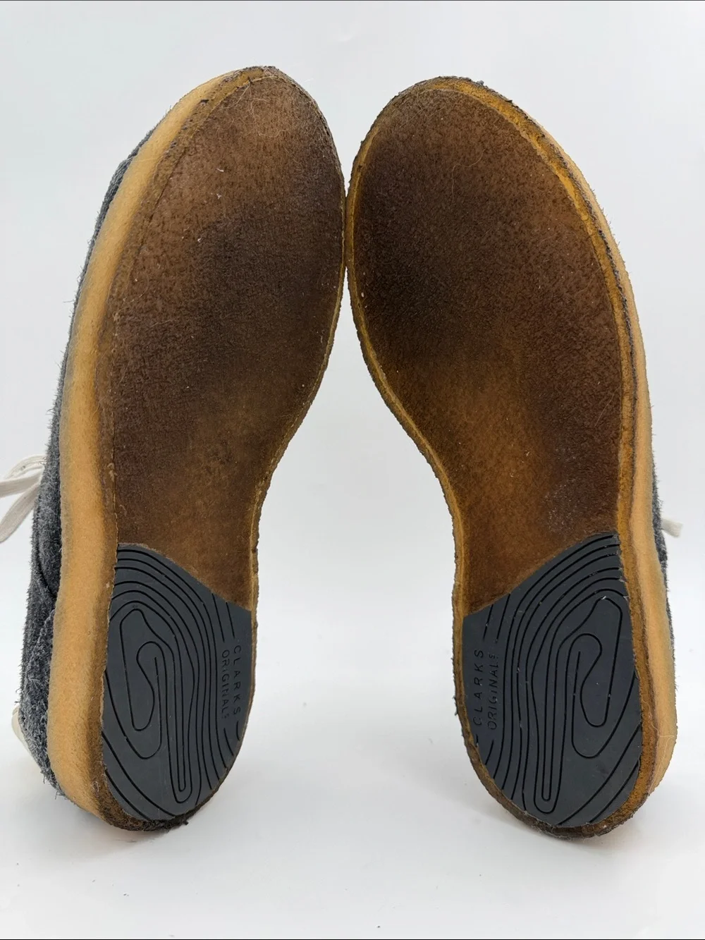 Clarks 1825 Tormatch Light Navy Shaggy Suede Casual Shoes 26162048 Mens Size 10
